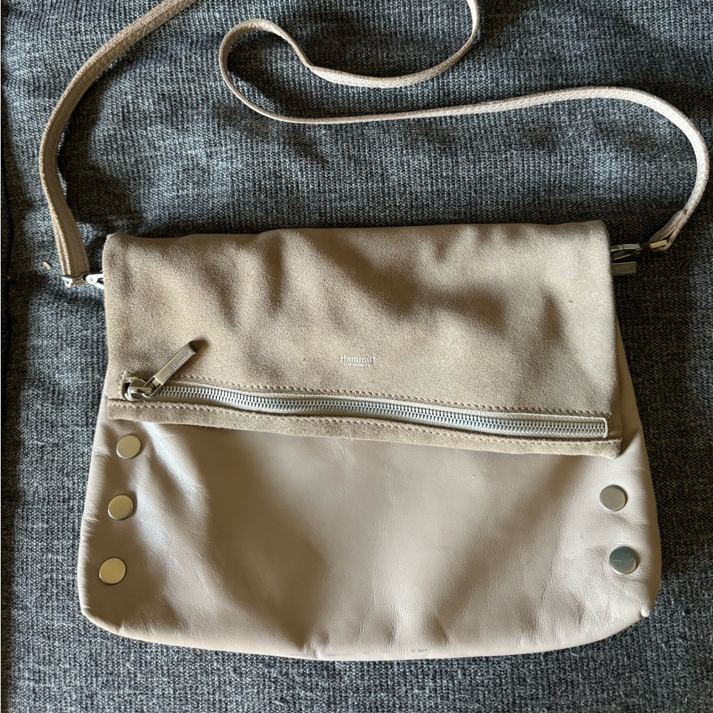 Hammitt cross-body tan leather purse